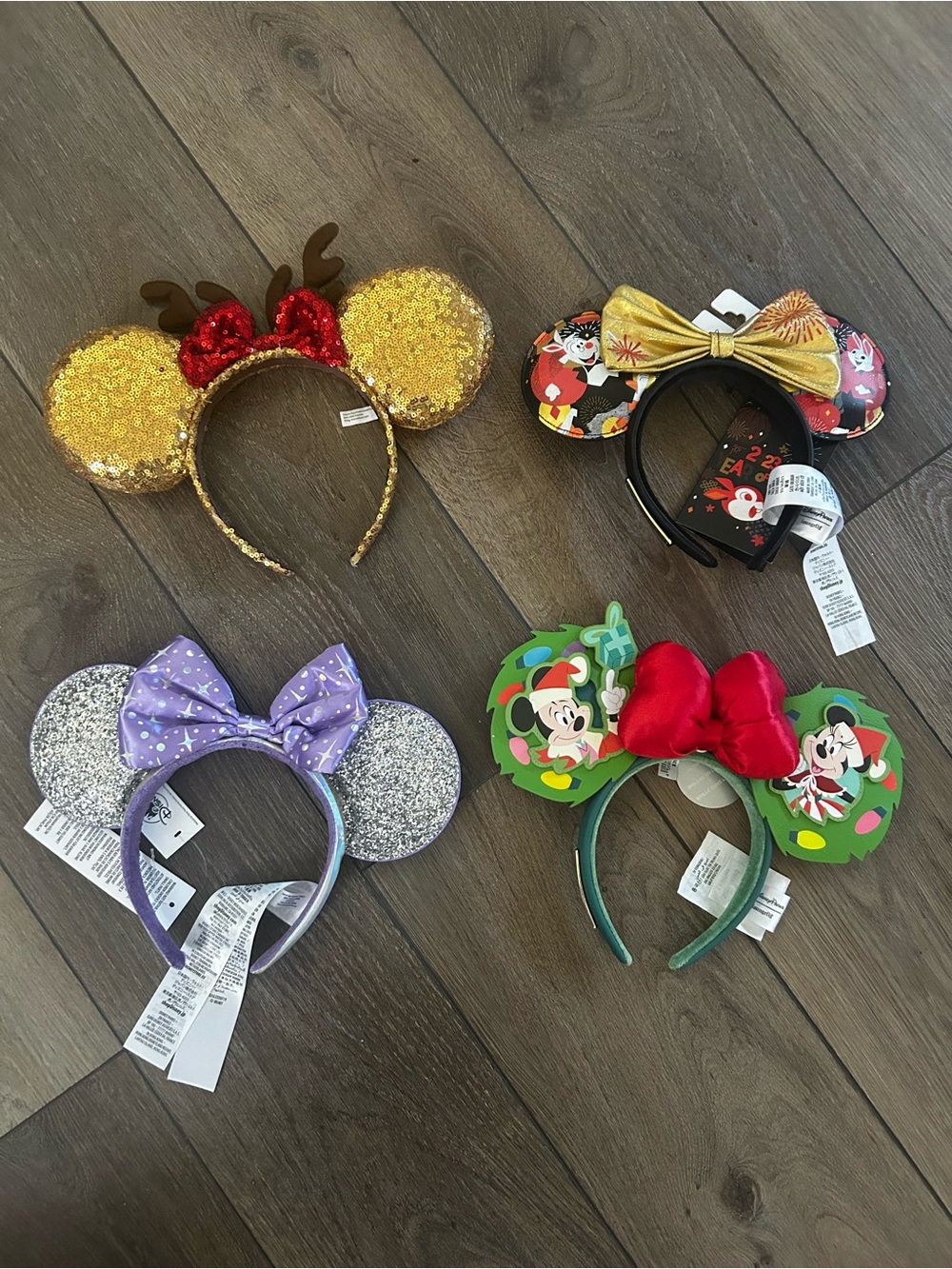 Disney Kids Headband Set - Gold, Red, Silver, Purple, Green